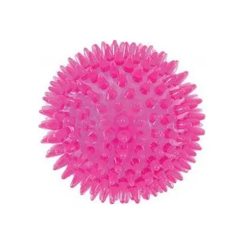 Hračka pes BALL SPIKE TPR POP 8cm s ostny růž Zolux