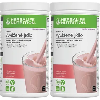 Herbalife 2x Formula 1 Free From Koktejl - 2x 500g Malina a bílá čokoláda bez sóji laktózy a lepku