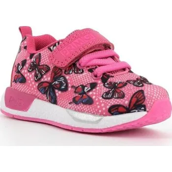 Dívčí tenisky textilní botasky Primigi 7447500 3D motýlci velikost 27