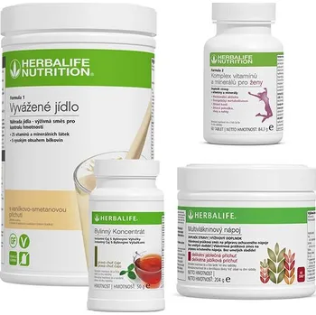 Herbalife Sada pro optimální výživu s Thermojeticsem - Formule 1 koktejl 750g - Multivlákninový nápoj 204g - Multivitamin Complex 90 tablet - Thermojetics 50g