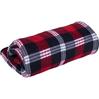 Jahu Deka fleece kostka vínová 3 150x200 Rozměr: 150x200