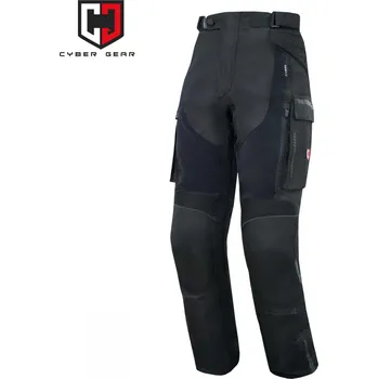 Moto kalhoty Pánské textilní moto kalhoty CYBER GEAR DELTA, černá M Černá