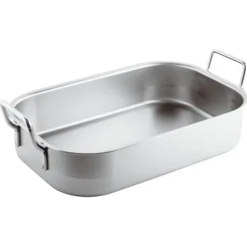 Nádoba na pečení Sambonet Paderno Industrie PEKÁČ TĚŽKÝ - PEVNÁ DRŽADLA, vnitřní rozměr 60 x 35 cm