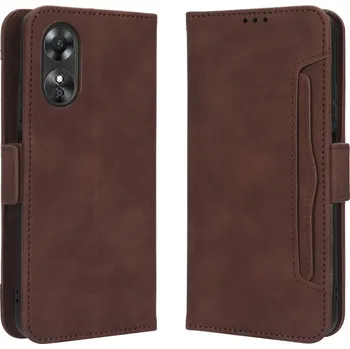 Pouzdro na tablet VSECHNONAMOBIL 52011 SLOT Peněženkový obal pro Oppo A17 hnědý