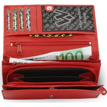 Peněženka Dámská kožená psaníčková peněženka Arwel 2120 - červená