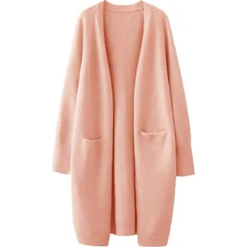 Dámský svetr Dámský ležérní cardigan s raglánovými rukávy Barva: Růžová