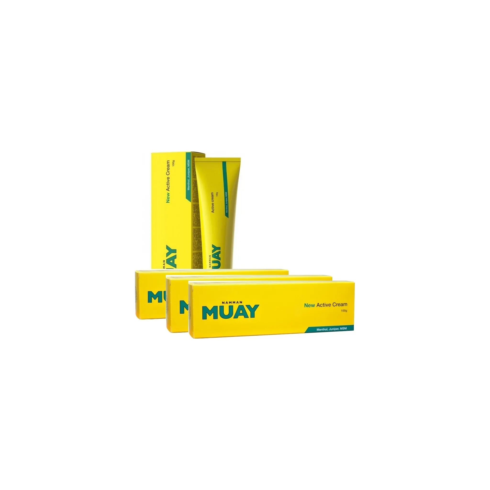 Fotografie 1 - Masážní krém Namman Muay Active Cream krém na otoky, modřiny a svalové bolesti 4x 100 g
