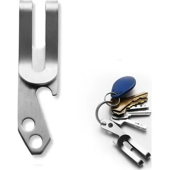 Spona na peníze Multifunkční spona na peníze a klíče s otvírákem Zlatá