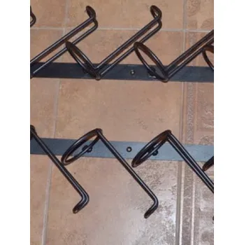 Chlazení Kovaný stojan na víno zeď Zásobník 7