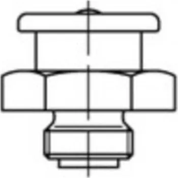 Kabelové oko TOOLCRAFT Ploché mazací hlavice 11 mm Galvanicky pozinkovaná ocel třídy 5.8 M6 100 ks