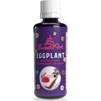 Potravinářské barvivo SweetArt airbrush barva tekutá Eggplant (90 ml)