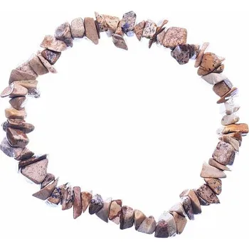 Náramek Jaspis obrázkový náramek sekaný