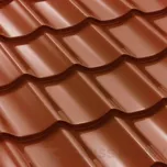 Plechová střešní krytina Classic Tile 1200 x 1200 mm - RAL 8017 hnědá