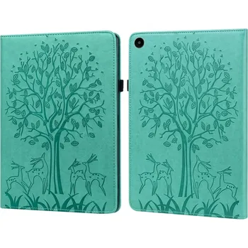 Pouzdro na tablet VSECHNONAMOBIL 57669 ART TREE Flip ový obal Huawei MatePad SE zelený
