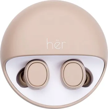 Sluchátka HER HX-12 Headset do uší (In Ear) Bluetooth® béžová