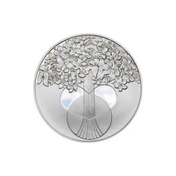 Sběratelství Miluji Tě 25 mm stříbro patina