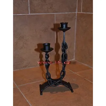 Svícen Kovaný svícen Řetízek stolní svíčka