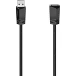 Hama USB kabel USB 2.0 USB-A zásuvka, USB-A zástrčka 1.50 m černá 00200619