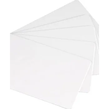 Kancelář Zebra plastové karty, s možností potisku Premier PVC 30 MIL (š x v) 85 mm x 54 mm bílá sada 500 ks