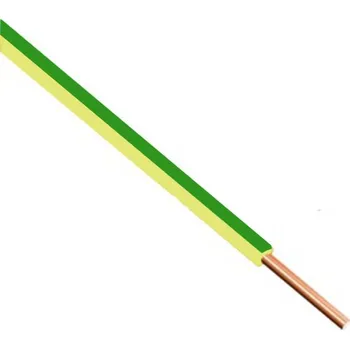 elektrický kabel Vodič jednožilový (H05V-U) CY 1,00 žlutá pevný, měděný
