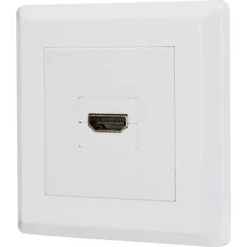 Elektrická zásuvka Renkforce RF-4724906 HDMI adaptér [1x HDMI zásuvka - 1x HDMI zásuvka] bílá pozlacené kontakty