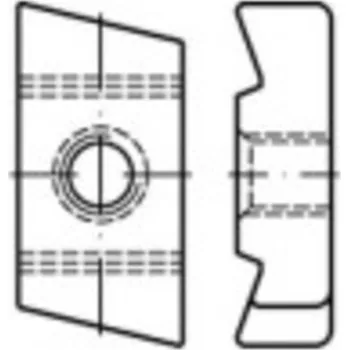 Šroub TOOLCRAFT 161571 závitové desky pro šrouby s kladivovou hlavou M8 ocel galvanizováno zinkem 50 ks
