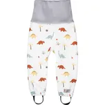 Dětské rostoucí softshellové kalhoty s membránou Monkey Mum® - Dinosauří příběh 110/116