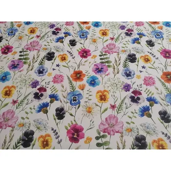 BYTEMA Dekorační látka GARDEN FLOWERS šíře 140 cm