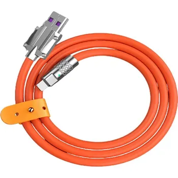 Odolný kabel USB 2.0 - USB C 1m - oranžový