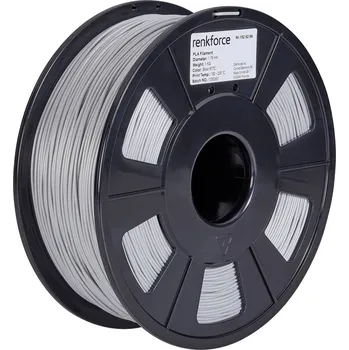 Filament Renkforce RF-4511204 vlákno pro 3D tiskárny PLA plast 1.75 mm 1000 g stříbrná 1 ks