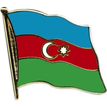 Odznak (pins) 20mm vlajka Ázerbájdžán - barevný