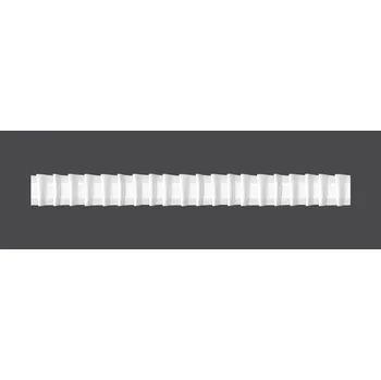 Záclonová řasící páska, stuha F1-150, tužkové sklady, řasení 1:1,5, bílá, šířka 2,5cm (v metráži)