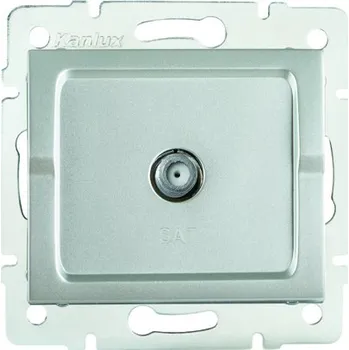 Elektrická zásuvka KANLUX LOGI Anténní zásuvka typu F (SAT) - stříbrná
