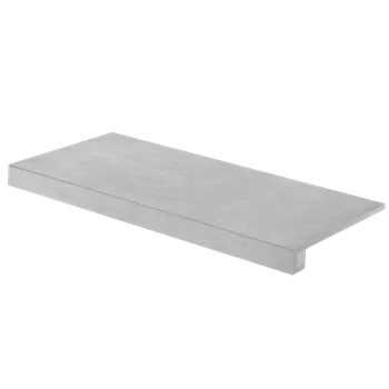 Dlažba RAKO Extra DCF84723 schodovka, světle šedá, kalibrovaná, 40 x 80 x 1 cm