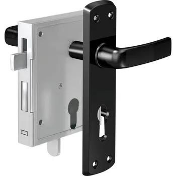 Visací zámek Basi 9900-0002 zámek s klikou černá