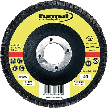 Příslušenství k brusce Lamelový brusný kotouč Format rovný 115mm - K120