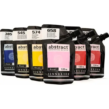 Výtvarná barva Sennelier abstract akrylová barva 120 ml, 759 - Mars Black