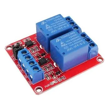 Centrální jednotka pro chytrou domácnost 2 kanálové 24V Relé 10A Arduino raspberry / relátko high/low level trigger