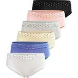 FANNIFEN Dámské kalhotky s puntíkem YW4152 - 3 ks v balení Barva: Mix, Velikost: XL