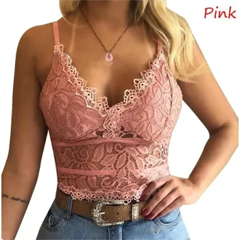 Podprsenka Pohodlná dámská celokrajková podprsenka/tílko - braletka Barva: Růžová, Velikost: M