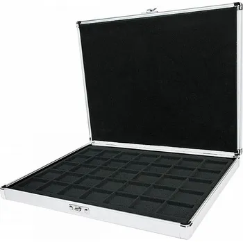 Luxusní hliníkový kufřík na 35 mincí do 36 mm