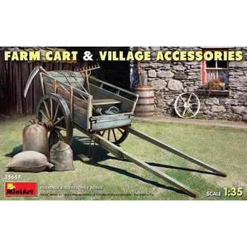 Plastikový model 1/35 Farm Cart with Village Accessories