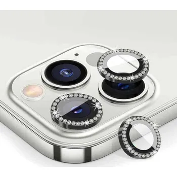 Luxusní ochranné sklo na čočku fotoaparátu a kamery pro Apple iPhone 15 Pro - černé