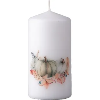 Svíčka Válec 60x120 mm Dýně, bílá svíčka 234 gram
