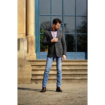 Pánské sako Barva: Antracitová, Velikost: 114, Střih: SLIM FIT