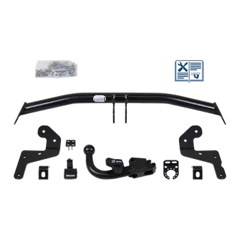 Tažné zařízení Brink tažné zařízení Odnímatelné tažné rameno zasunuté diagonálně zespodu - PEUGEOT 208 I