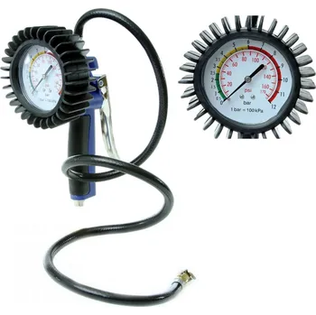 Příslušenství ke kompresoru MAR-POL Pistole na huštění kol s manometrem 0-12 BAR, hadice 100cm