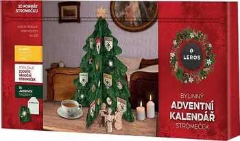 Čaj Leros Bylinný adventní kalendář stromeček 3F 24 ks