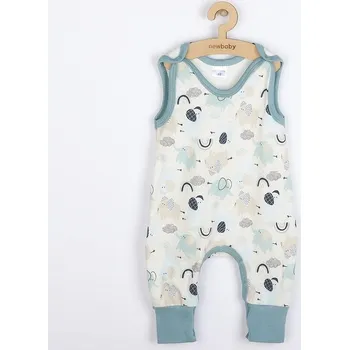 Dupačky Kojenecké bavlněné dupačky New Baby Šťastní Sloníci zelená, Velikost 74 (6-9m)