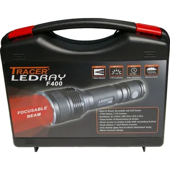 Lovecká sada F400 ZOOM, červená LED,170lm